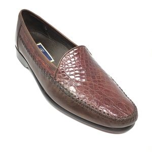 Bragano Cole Haan Loafers Shoes Size 9.5 Crocodile